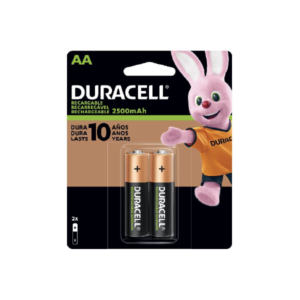 Pilas recargables Duracell AA de 2 unidades