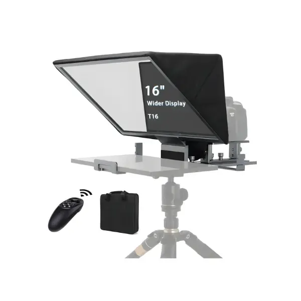 Feelworld TP16 Teleprompter plegable de 16 pulgadas admite indicaciones horizontales y verticales