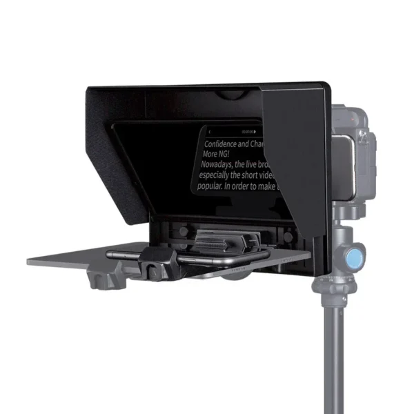 Feelworld TP10 Teleprompter plegable portátil para cámaras y celulares