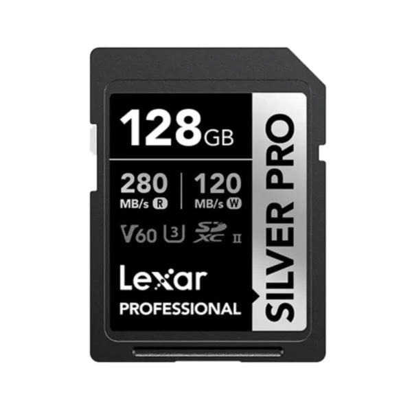 Lexar Professional SDXC V60 128GB Silver