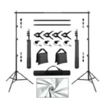 Kit Portátil de Portafondo para Estudio Fotográfico