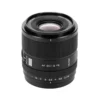 Lente Viltrox AF 55mm f/1.8 montado en un cuerpo de cámara full frame