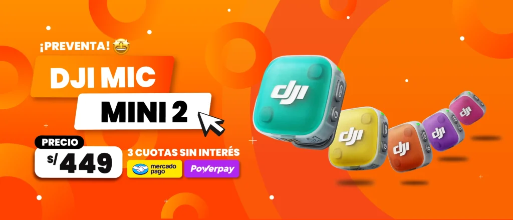 Dji mic mini 2 en peru, microfono inalambrico con cancelacio de ruido