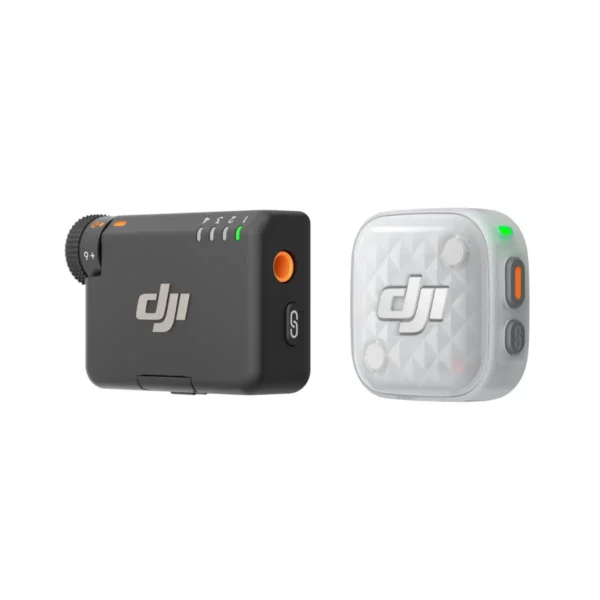 Transmisor DJI Mic Mini 2S de 12 g con clip magnético rotativo en la ropa