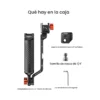 Hohem BH-01 en modo maletín montada en gimbal iSteady MT3 Pro para tomas a ángulo bajo