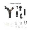 Hohem iSteady MT3 Pro con control remoto desmontable de 1.4 pulgadas mostrando vista en vivo