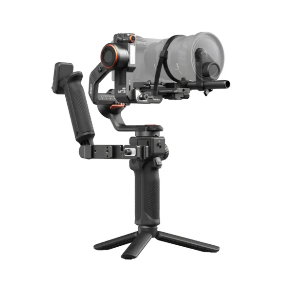 Motor Spot Mini del Hohem MT3 Pro Kit montado en el gimbal controlando enfoque del lente