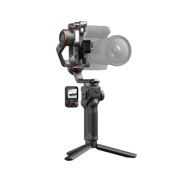 Estuche rígido del Hohem iSteady MT3 Pro Kit abierto mostrando todos los accesorios