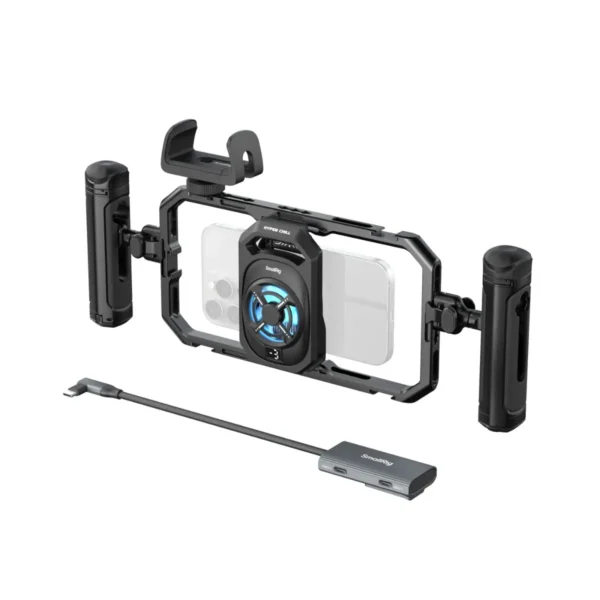 Kit video termico SmallRig 5276 con refrigeracion activa y doble empunadura para celular