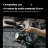 SmallRig 5315 plegado en formato compacto para transporte en mochila