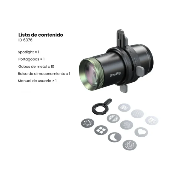 SmallRig SP Air 6376 compacto junto a la luz RF 20C y bolsa de transporte