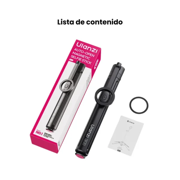 Ulanzi SK-21 en modo selfie stick extendido a 1.8 metros con celular