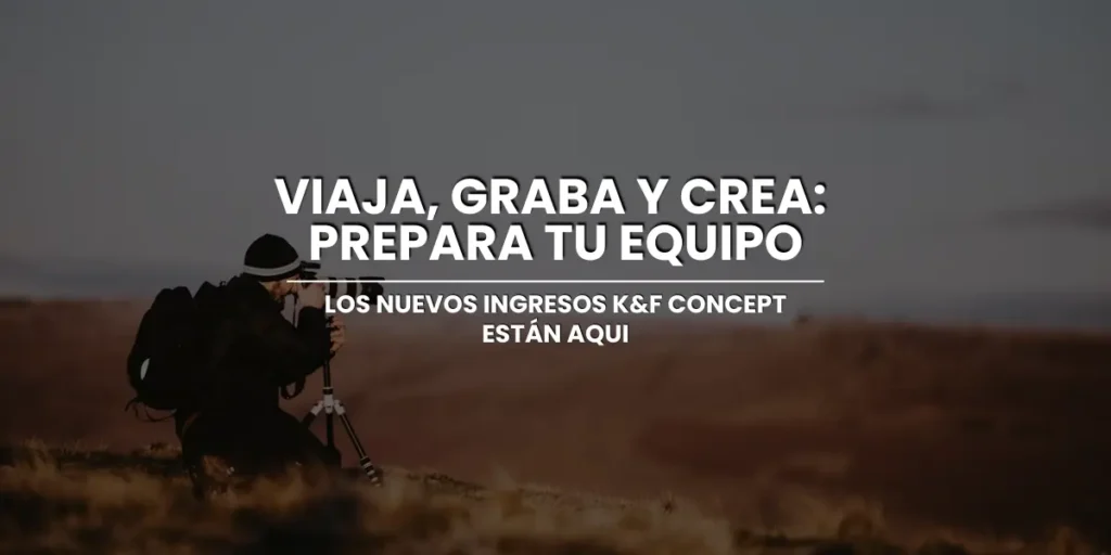 equipo para fotografía y video de viaje