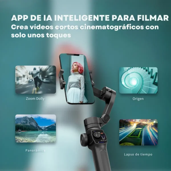 Rueda de zoom y botones de control del gimbal L9 en la empuñadura