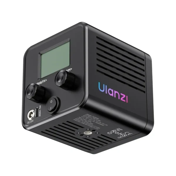 Pantalla y perillas de control de la luz Ulanzi C60 RGB