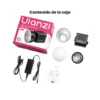 Luz Ulanzi C60 con reflector, difusor y adaptador de corriente