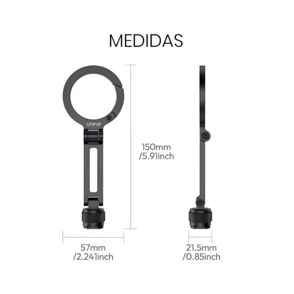 Rotación vertical y horizontal del soporte Ulanzi MA07
