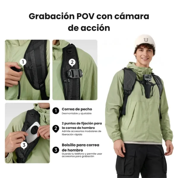 Ulanzi TP01 con funda para lluvia lista para viajar