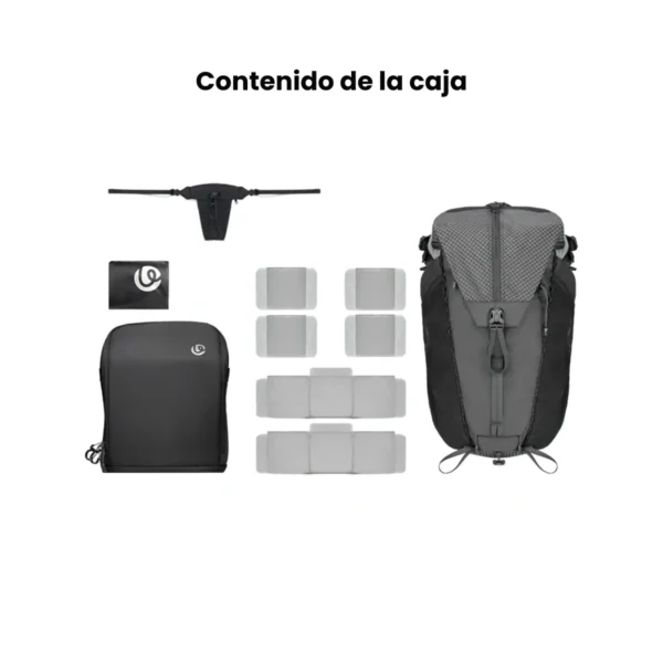 Espalda ventilada y correas ergonómicas de la mochila Ulanzi TP01