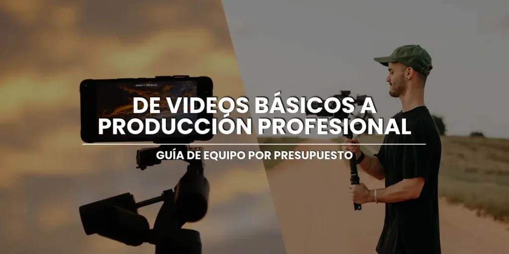 equipo de video para creadores de contenido organizado en mesa de trabajo