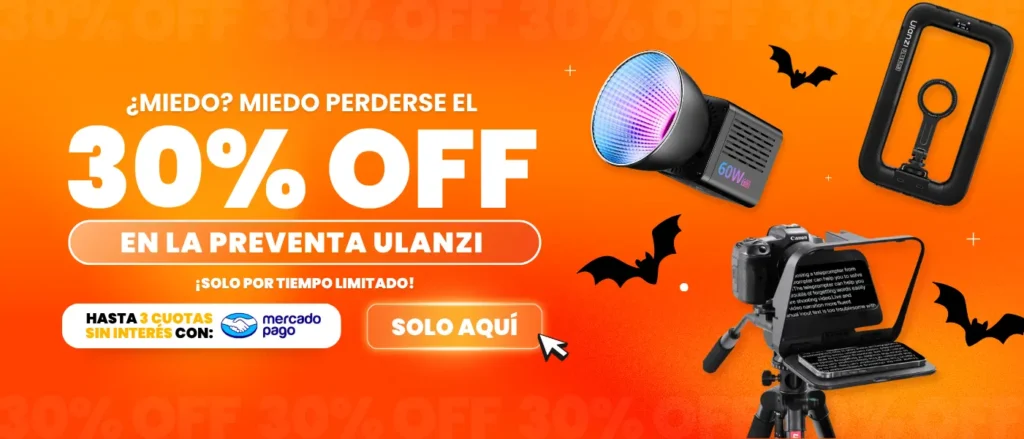 Preventa de productos ulanzi, luces, tripodes, teleprompters