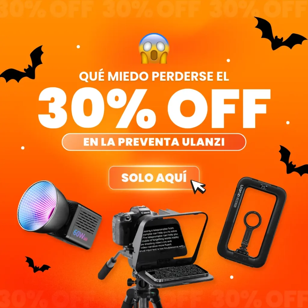 Preventa de productos ulanzi, luces, tripodes, teleprompters