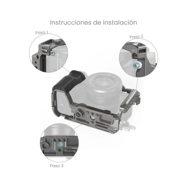Grip de silicona ergonómico de la SmallRig 5060 para Sony A6700