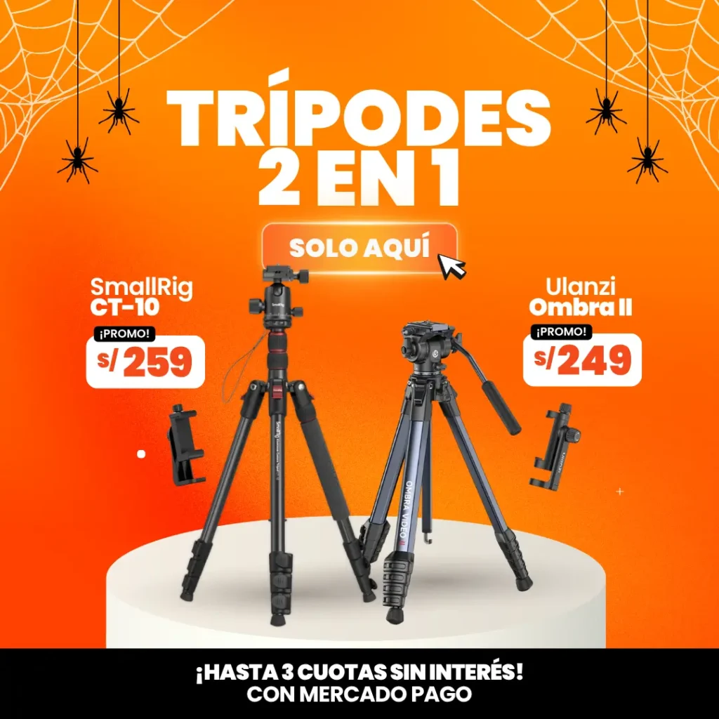 Tripodes 2 en 1, camara y celular en peru (2)