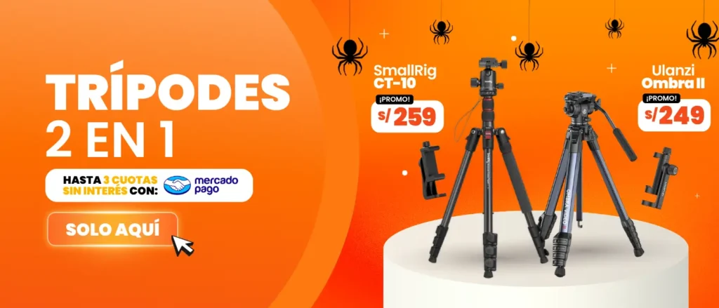 Tripodes 2 en 1, camara y celular en peru (2)
